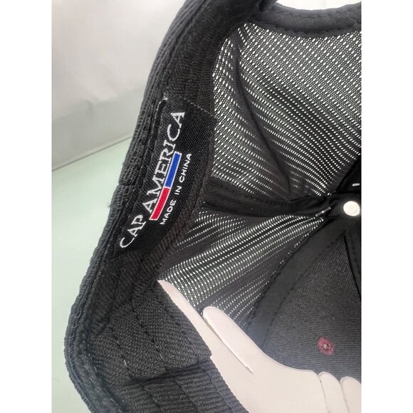 Tesla Baseball Cap Trucker Hat Mesh Back Maroon Black Adjustable Elon Musk New - Picture 6 of 6